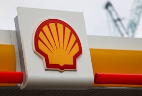 A view shows a logo of Shell petrol station in South East London, Britain, February 2, 2023.