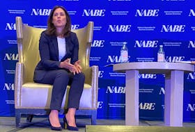 Federal Reserve Bank of Dallas President Lorie Logan speaks at a conference of the National Association for Business Economics in Dallas, Texas, U.S., October 9, 2023.