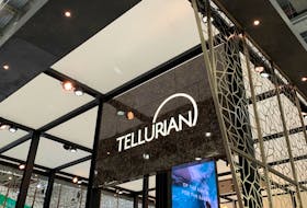 An exhibition booth of Tellurian is seen at the World Gas Conference 2022 in Daegu, South Korea May 23, 2022. Picture taken May 23, 2022.