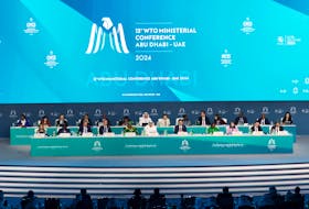 Delegates attend the 13th WTO ministerial conference in Abu Dhabi, United Arab Emirates, February 26, 2024.