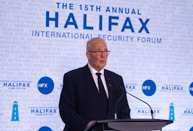 Defence Minister Bill Blair answers questions from reporters during the opening press conference at the Halifax International Security Forum on Friday, Nov. 17, 2023.
Ryan Taplin - The Chronicle Herald