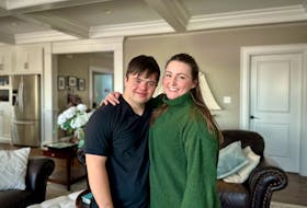 Cameron Gordon and Megan Connors pose for a photo at Gordon’s home on Feb. 27, about three months after their trip to Niagara Falls, Ont., to audition for "Canada’s Got Talent." Thinh Nguyen • The Guardian