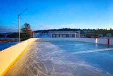 The outdoor rink in Port Rexton has been used for the last two years by people in the community who want to go out for a skate during the winter months. Photo courtesy Mark Gray