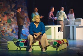 Astrid Van Wieren in the 2023 production of "Come From Away" in Gander.