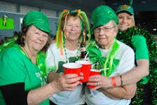 Celebrating St. Paddy

Plenty of folks gathered at the Knights of Columbus in St. John’s on March 16 for the annual St. Patrick‘s Day weekend festivities. Among those enjoying the afternoon were, from left, Jen Martin, Louise Hogan, Berneice Parrell and Gail Hayes. - Joe Gibbons/The Telegram