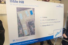 The new public housing development in Bible Hill is planned for 40 Allison Ave., adjacent to Allison Place. Brian Ward, executive director of operations at the Nova Scotia Provincial Housing Agency, said the building will be developed with accessibility features in mind, including non-slip surfaces and lever-operated door handles. Brendyn Creamer
