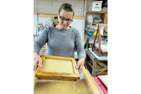 Hand papermaker and artist Kristi Farrier, is gearing up to host a series of workshops in collaboration with the Cape Breton Regional Library.