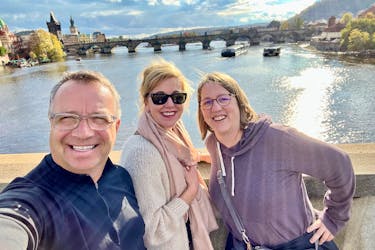 Stewart Travel Group’s hosts, Travis Stewart, Paula Stewart, and Frances Gertsch in Prague, Czech Republic.
Travis Stewart, Stewart Travel Group