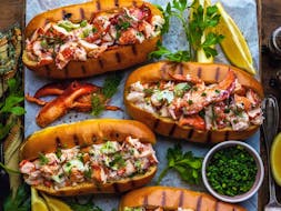 The lobster roll from Prescott's cookbook, Cook With Confidence.