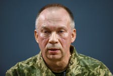 Colonel general Oleksandr Syrskyi, Commander of the Ukrainian Ground Forces, attends an interview with Reuters, amid Russia's attack on Ukraine, in Kharkiv region, Ukraine January 12, 2024.