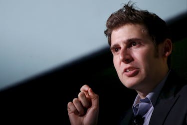 Facebook co-founder Eduardo Saverin speaks at the Tech in Asia conference in Singapore April 12, 2016.