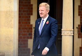 British Chancellor of the Duchy of Lancaster and Deputy Prime Minister Oliver Dowden arrives for the second day of the UK Artificial Intelligence (AI) Safety Summit at Bletchley Park, Britain, November 2, 2023. Leon Neal/Pool via
