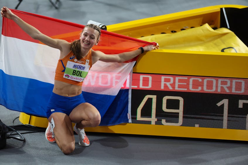 Athletics-Dutch runner Bol smashes her own indoor 400m world