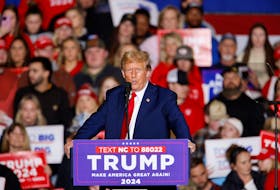 Republican presidential candidate and former U.S. President Donald Trump speaks at a rally in Greensboro, North Carolina, U.S., March 2, 2024.   