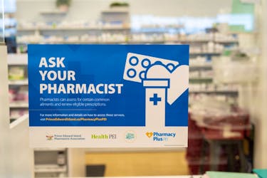 P.E.I. pharmacists at 48 Island pharmacies can now assess some simple ailments and renew eligible prescriptions. -Contributed