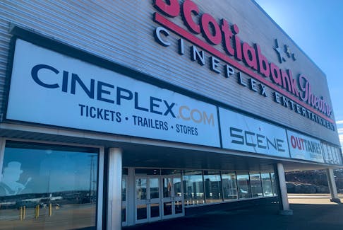 Cineplex in Bayers Lake. The theatre chain will close its Bridgewater location at the end of April.