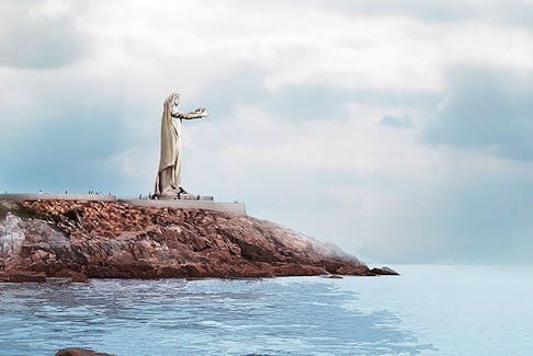 Mother Canada memorial statue and Remembrance Point that is being proposed for Green Cove, Cape Breton.