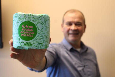 Mike Wadden, president and CEO for Ever Green Environmental said, per year they receive 4.4 million pounds of paper waste, now that paper waste is being sent to Montreal to make secondary products like toilet paper. - Cameron Kilfoy/The Telegram