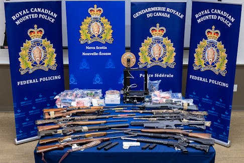 Nova Scotia RCMP executed a search warrant at a Millbrook First Nation home on Feb. 16 and seized 17 unsecured firearms and ammunition, two prohibited 9mm over-capacity magazines, computers, a 3D printer, filament and tools for manufacturing firearms and some contraband tobacco. - Contributed