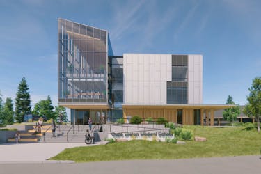 The rendering of what the Cape Breton Medical Campus at Cape Breton University will look like. CAPE BRETON UNIVERSITY IMAGE