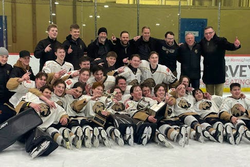 The Pinnacle AAA Growlers the 2024 Newfoundland and Labrador Under-18 Major Hockey League champions after knocking off the East Coast Blizzard in Game 7 of the finals on March 23. The win gave the Growlers the 4-3 series win and the provincial title. Contributed photo