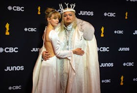 TALK and his girlfriend Murphy pose for photos on the red carpet at the 2024 JUNO Awards in Halifax on Sunday, March 24, 2024.
Ryan Taplin - The Chronicle Herald