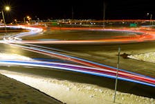 Several lines of vehicles make their way through one of the roundabouts leading to Galway in the west end of St. John’s in this 30 second time-exposure.

Keith Gosse/The Telegram