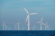 A view of the turbines at Orsted's offshore wind farm near Nysted, Denmark, September 4, 2023.