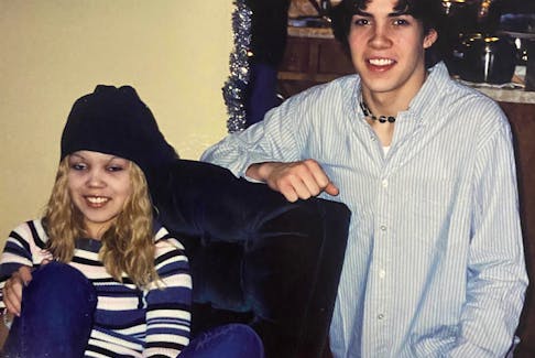 Ashley McNeil, left, with her older brother Brandon McNeil, when she was a teenager and going through treatments for leukemia. Brandon was a perfect match to be a bone marrow donor for his younger sister, who was 13 at the time of her diagnosis. CONTRIBUTED