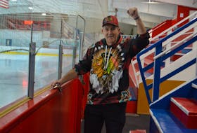 Mickey McNeil stands in the Dominion Arena on March 27 where he has been the Zamboni driver for 44 years. He is celebrating his retirement at the end of this week. NICOLE SULLIVAN/CAPE BRETON POST