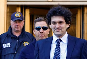 Former FTX Chief Executive Sam Bankman-Fried, who faces fraud charges over the collapse of the bankrupt cryptocurrency exchange, leaves the Manhattan federal court in New York City, U.S. March 30, 2023.