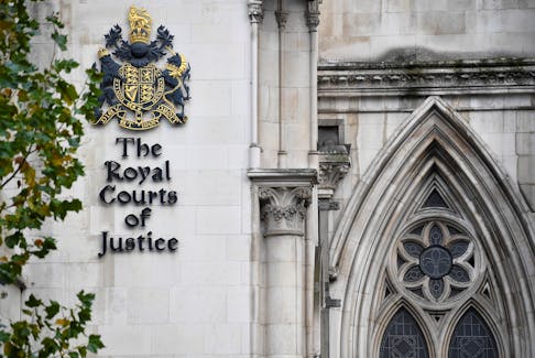 A general view of the Royal Courts of Justice, more commonly known as the High Court, in London, Britain November 2, 2020.