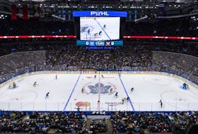 Toronto plays Montreal during their PWHL hockey game at Scotiabank Arena on February 16, 2024.