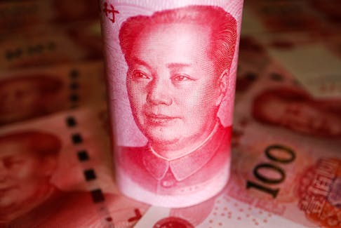 Chinese Yuan banknotes are seen in this illustration picture taken June 14, 2022.