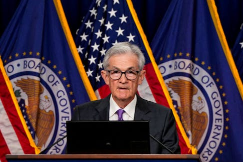 U.S. Federal Reserve Chair Jerome Powell holds a press conference following a two-day meeting of the Federal Open Market Committee on interest rate policy in Washington, U.S., March 20, 2024.