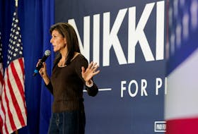 Republican presidential candidate and former U.S. Ambassador to the United Nations Nikki Haley speaks as she hosts a campaign event in Falls Church, Virginia, U.S. February 29, 2024.