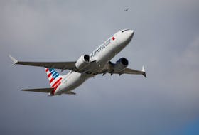 American Airlines flight 718 takes off from Miami, Florida, U.S. December 29, 2020. 