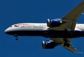 A British Airways passenger plane comes in to land at London Heathrow airport in London, Britain, May 21, 2020.