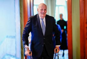 Norway's King Harald arrives for a lunch with Tanzania's President Samia Suluhu Hassan and the Norwegian government, in Oslo, Norway February 14, 2024. NTB/Cornelius Poppe via