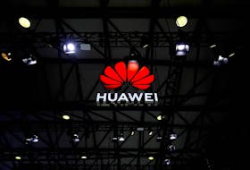 A Huawei logo is seen at the Mobile World Congress (MWC) in Shanghai, China February 23, 2021.