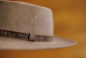 A replica hat made for actor Cillian Murphy in the movie Oppenheimer is shown on display at the hat making factory of Baron, in Los Angeles, California, U.S., February 27, 2024. 