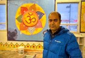 Krishna Thakur, President of the Hindu Society of P.E.I., stands inside the new Hindu temple located at 569 Capital Dr in Cornwall, which members of the society have been dedicated time and efforts to over the past few months. With the temple slated to open on March 8, it will become the first Hindu temple on the Island. Thinh Nguyen • The Guardian
