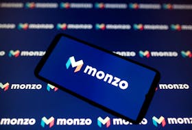 A smartphone displays a Monzo logo in this illustration taken January 6, 2020.