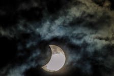 Atlantic Canada will be treated to a partial and total solar eclipse on April 8, 2024, weather permitting. -123 RF Stock Photo