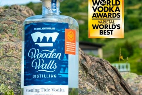 Evening Tide Vodka, crafted by Wooden Walls Distilling in St. John's, clinched two prestigious titles: at the 2024 World Vodka Competition: world's best varietal vodka and best varietal vodka in Canada.
