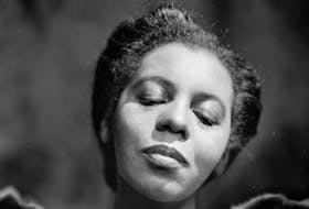 Portia White was born in Truro, N.S. and taught in the Africville neighbourhood of Halifax before her debut as a Classical contralto at age 30 in 1941. This studio photograph was taken by Yousuf Karsh in January 1946 at the height of her fame. Library and Archives Canada PA-192783