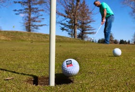 Jeff Babich, Senior Superintendent of Golf Operations for City of Calgary, checks out the greens at McCall Lake as the city prepares to open McCall Lake Golf Course & Maple Ridge Golf Course on Friday, April 12, 2024. 