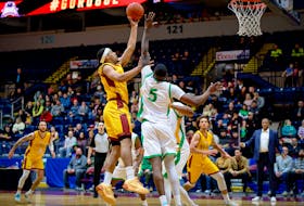 Newfoundland Rogues forward Marquis Collins promised his grandmother he’d make the NBA. He isn’t at that level yet, but every step he takes with the Rogues pulls him one inch closer to possibly fulfilling that promise.  Udantha Chandre/Newfoundland Rogues