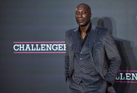 Designer Ozwald Boateng attends the UK premiere of the film "Challengers" at Leicester Square, in London, Britain, April 10, 2024.