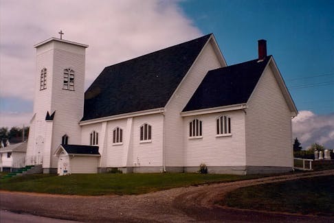 The St. John's Anglican Church in Arichat, not long before it was deconsecrated in 2014. Now known as the St. John's Centre for the Arts, the building remains active as an events and concert space, although it's in need of important repairs. CONTRIBUTED